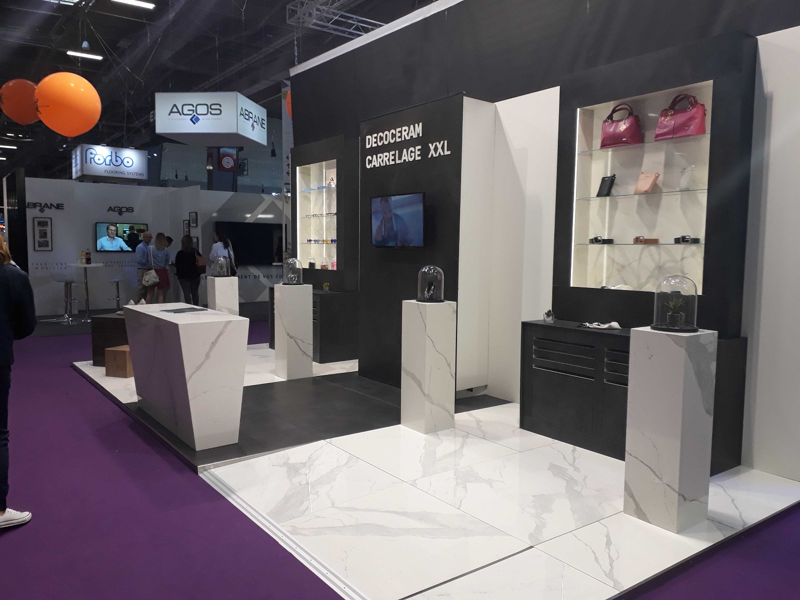 études et conception du corner Décoceram sur l'édition paris retail week Equipmag 2018